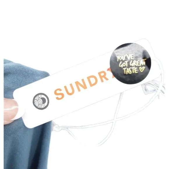 NEW Sundry Teal White Tie Dye Stripe Jogger Leg Sleeveless Jumpsuit Size 1 Small - Picture 8 of 13